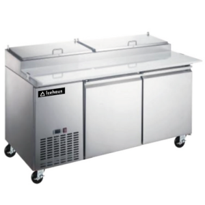 Mesa de preparación para pizzas 2 puertas