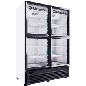 Refrigerador 4 puertas de cristal