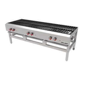 Estufón 3 secciones de acero inoxidable