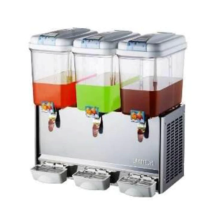 ENFRIADOR DE AGUAS FRESCAS DE TRES TANQUES TIPO FUENTE (SPRAY)