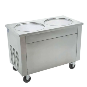 MÁQUINA PRODUCTORA DE HELADO FRITO DE 2 TINAS