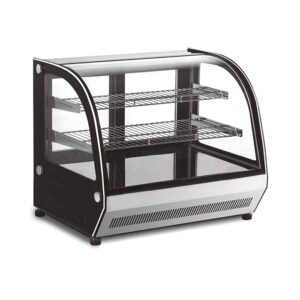 VITRINA EXHIBIDORA CRISTAL CURVO