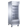 REFRIGERADOR VERTICAL PUERTA DE CRISTAL EN A.I. DE 23 PIES CUBICOS