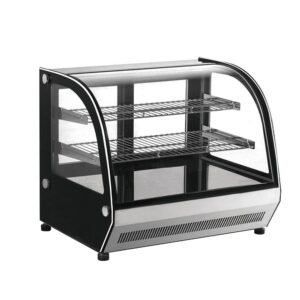 VITRINA EXHIBIDORA CRISTAL CURVO, CAPACIDAD DE 306 LITROS