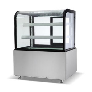 VITRINA REFRIGERADA DE PISO CON CRISTAL CURVO