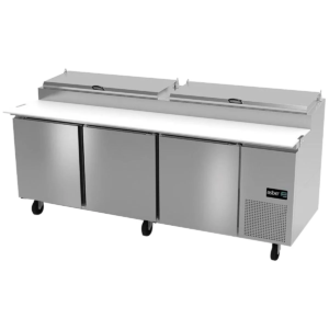 Asber APTP-93 HC Mesa Refrigerada de Preparación para Pizza 6 Parrillas 115 V