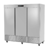 Asber ARR-72-H HC Refrigerador 3 Puertas Solidas 72 Pies3 Acero Inoxidable