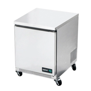 Asber AUTF-27 HC Mesa Refrigerada Congelador 1 Puerta Solida 6.1 Pies Acero