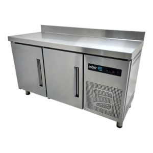 Asber ASTR-60 HC Mesa Refrigerada 2 puertas Solidas 9 Pies3 Acero Inoxidable