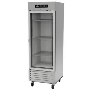 Asber ARR-23-G-H HC Refrigerador 1 puerta de Cristal 23 Pies Acero
