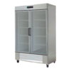 Asber ARR-37-G HC Refrigerador 2 Puertas de Cristal 37 Pies3 Acero Inoxidable