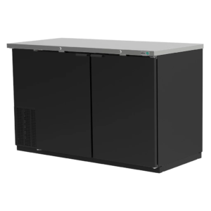 Asber ABBC-58 HC Refrigerador Contrabarra Vinil Negro 2 Puertas Solidas 14.6 Pies
